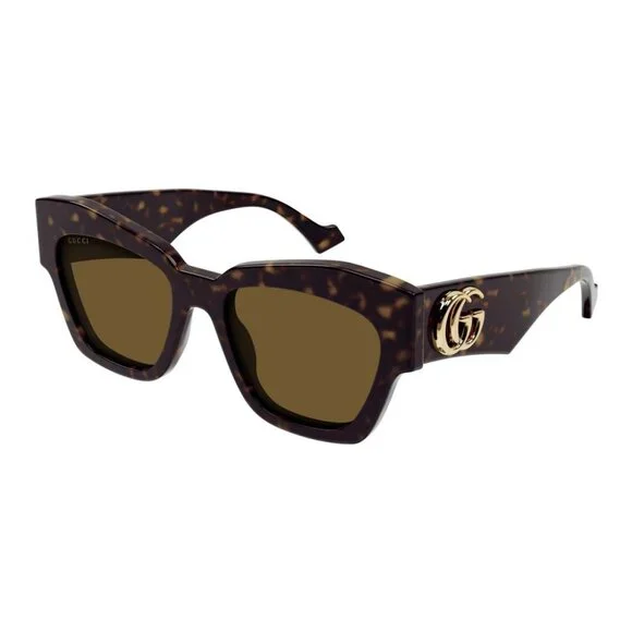 NEW GG1422S 003 GUCCI SUNGLASSES SQUARE WOMEN BROWN EYEWEAR